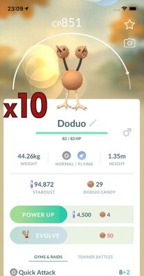 Doduo Trades [x10] - Pokemon GO Trade