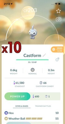 Castform Trades [x10] - Pokemon GO Trade