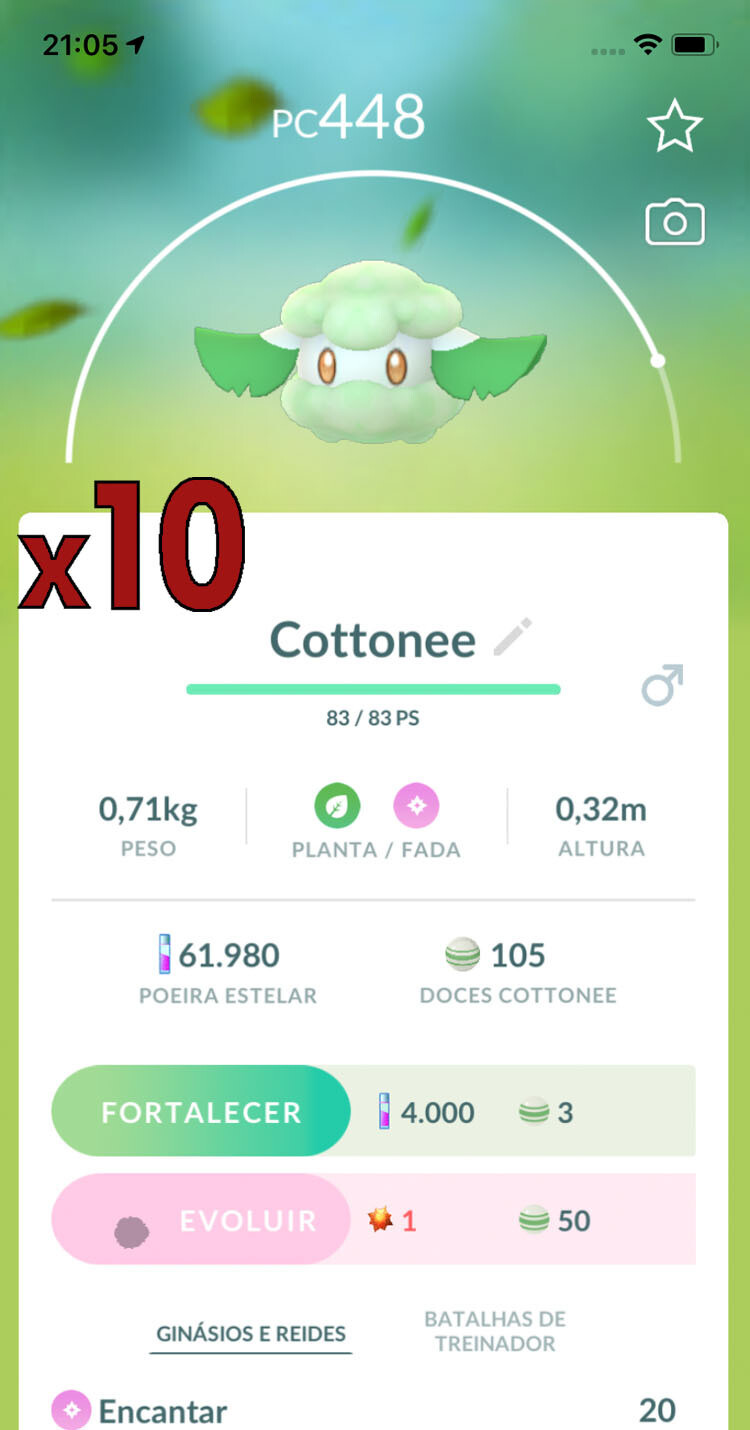 Cottonee Trades [x10] - Pokemon GO Trade
