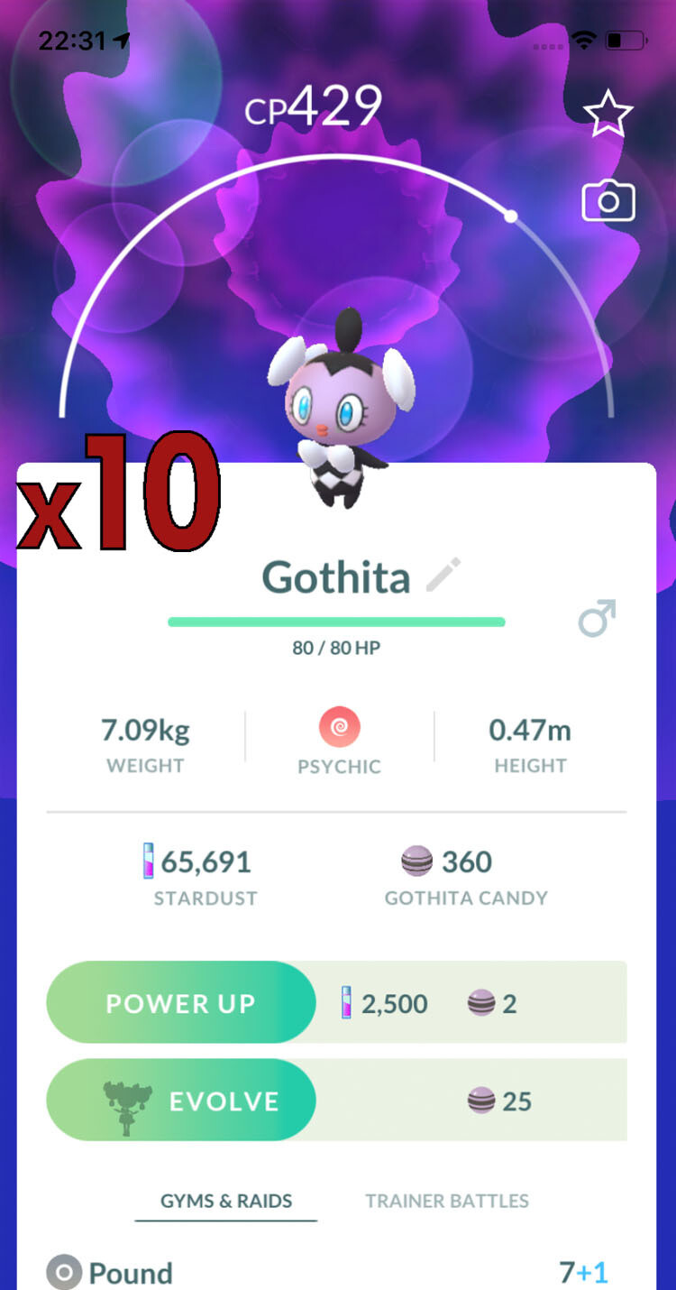 Gothita Trades [x10] - Pokemon GO Trade