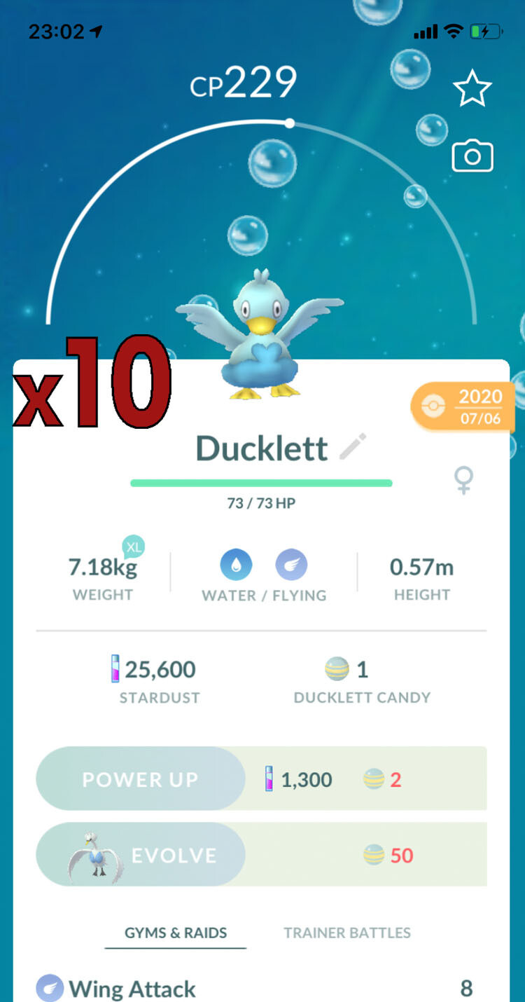 Ducklett Trades [x10] - Pokemon GO Trade