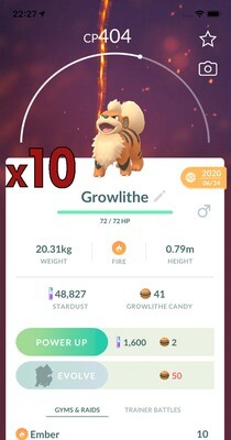 Growlithe Trades [x10] - Pokemon GO Trade