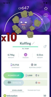 Koffing Trades [x10] - Pokemon GO Trade