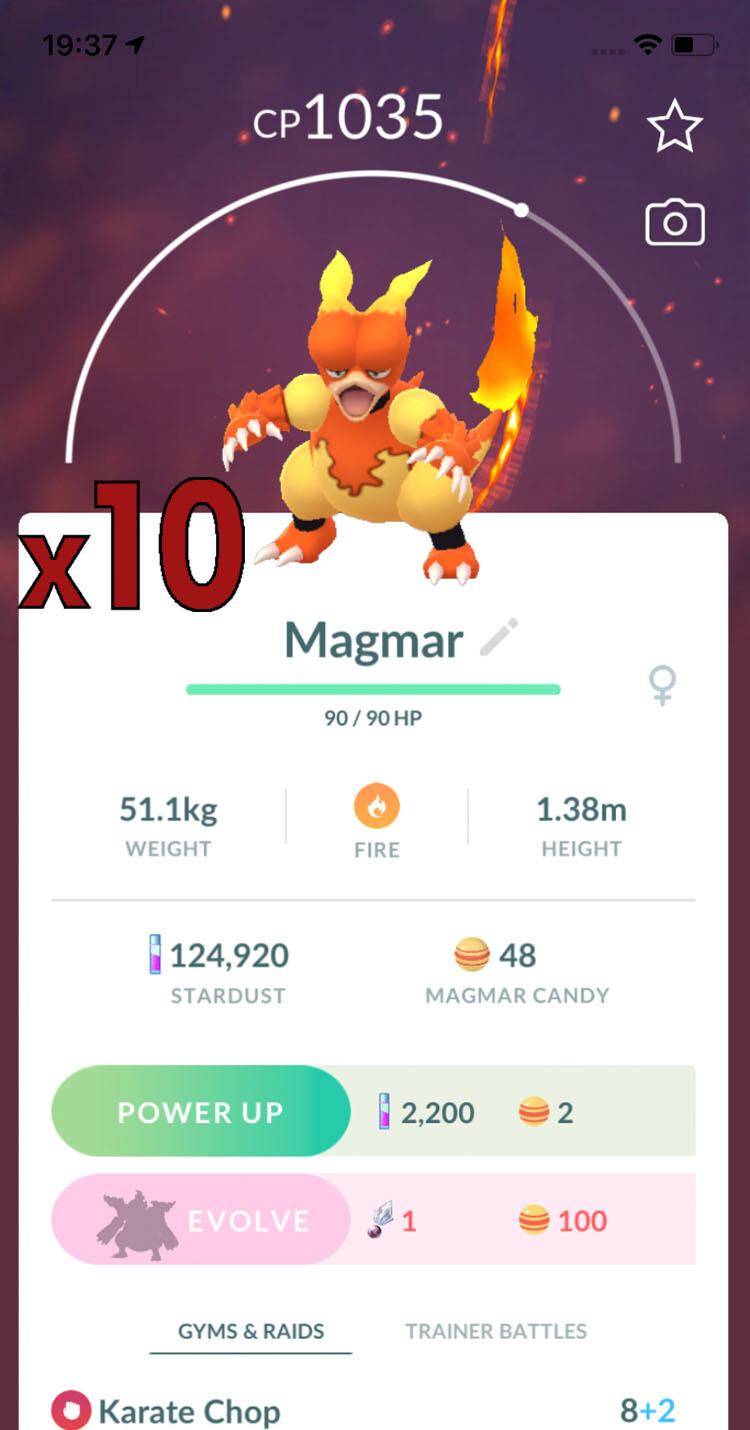 Magmar Trades [x10] - Pokemon GO Trade