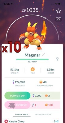 Magmar Trades [x10] - Pokemon GO Trade