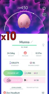 Munna Trades [x10] - Pokemon GO Trade
