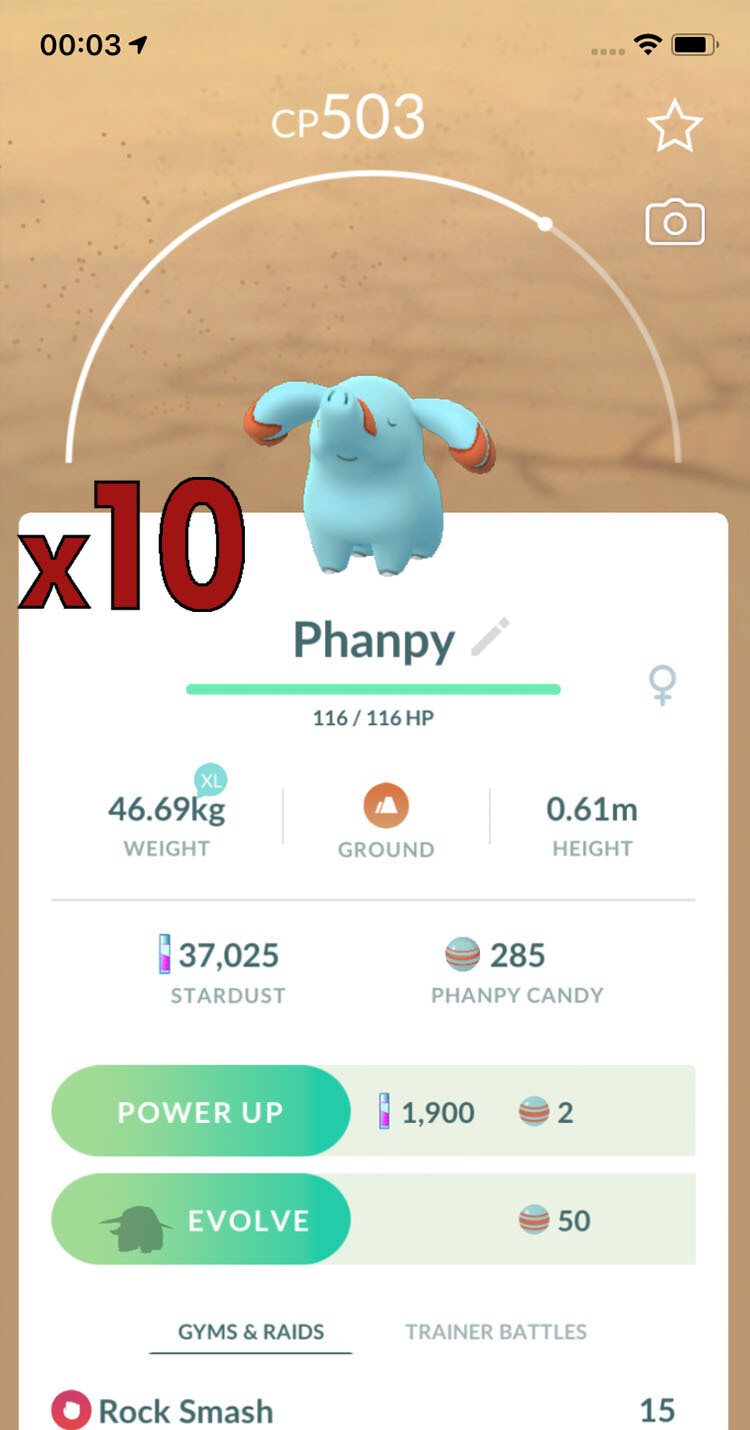 Phanpy Trades [x10] - Pokemon GO Trade
