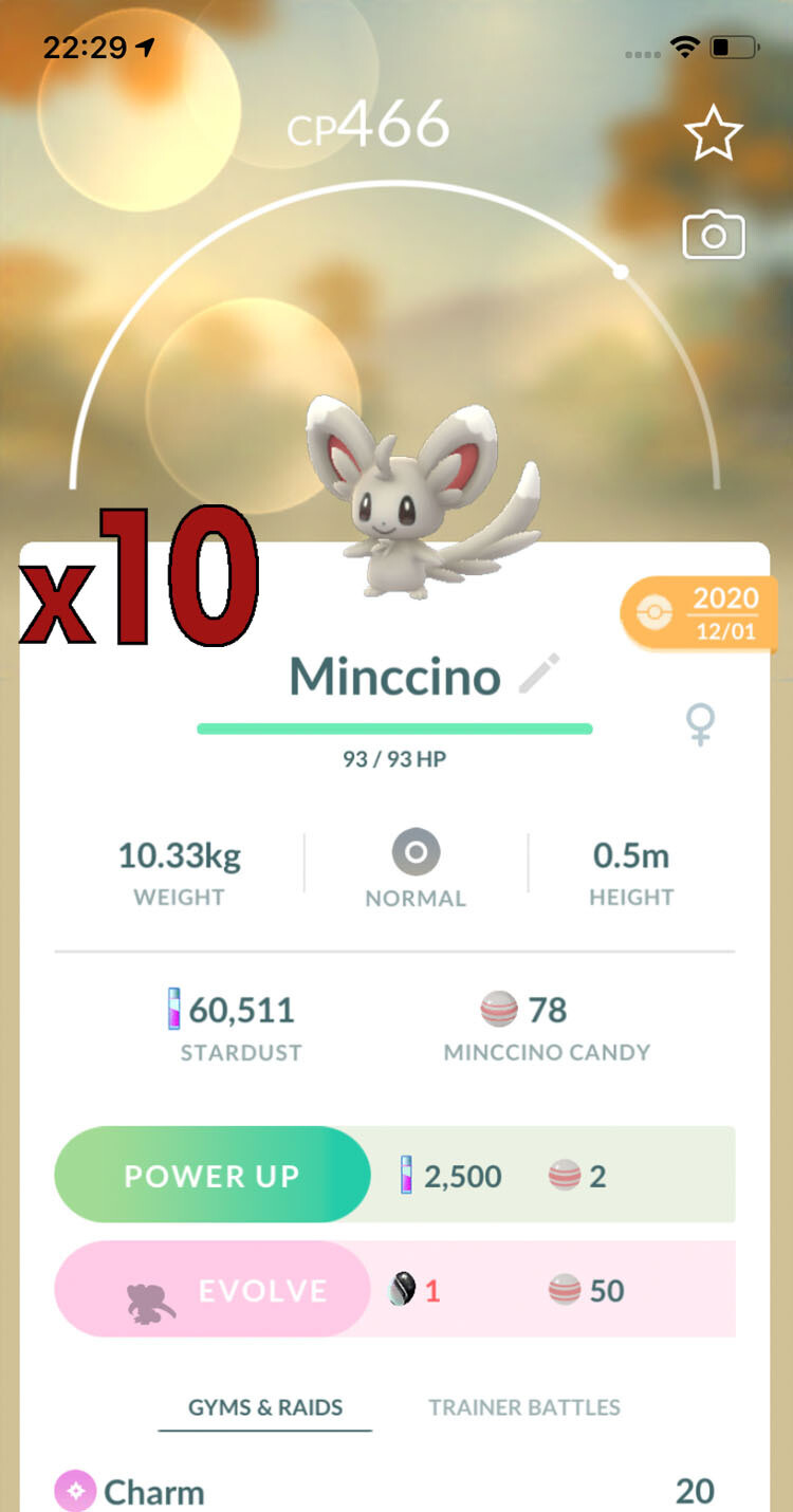 Minccino Trades [x10] - Pokemon GO Trade