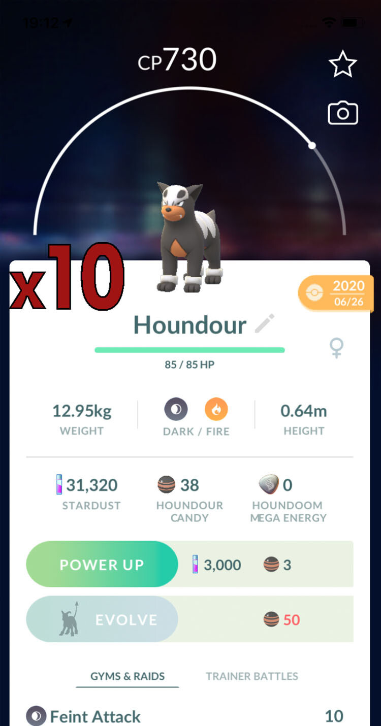 Houndour Trades [x10] - Pokemon GO Trade