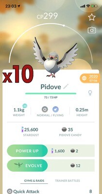 Pidove Trades [x10] - Pokemon GO Trade