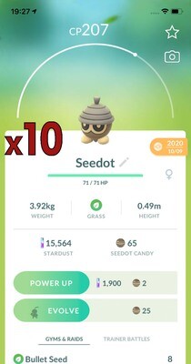 Seedot Trades [x10] - Pokemon GO Trade