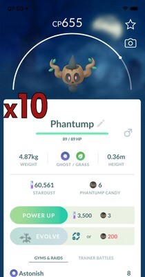 Phantump Trades [x10] - Pokemon GO Trade