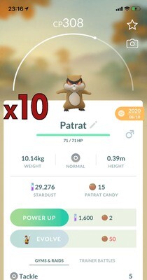 Patrat Trades [x10] - Pokemon GO Trade