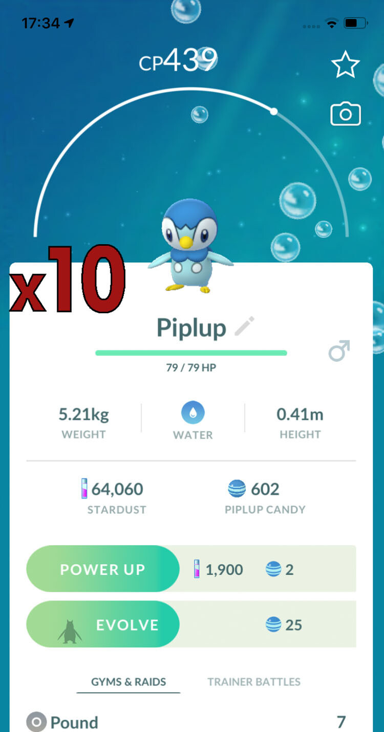 Piplup Trades [x10] - Pokemon GO Trade