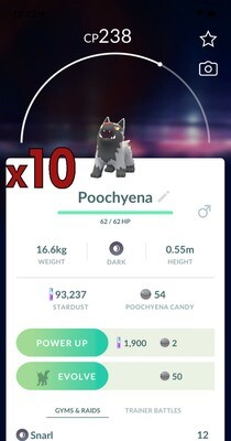 Poochyena Trades [x10] - Pokemon GO Trade