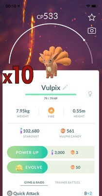 Vulpix Trades [x10] - Pokemon GO Trade