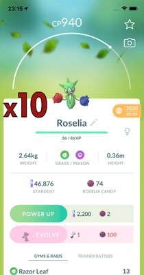 Roselia Trades [x10] - Pokemon GO Trade