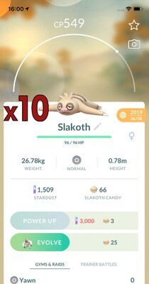 Slakoth Trades [x10] - Pokemon GO Trade