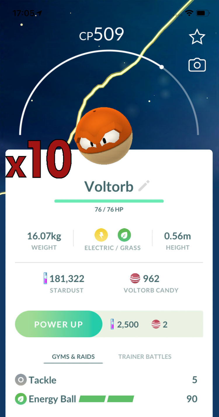 #100 - Voltorb Hisui Trades [x10] - Pokemon GO Trade