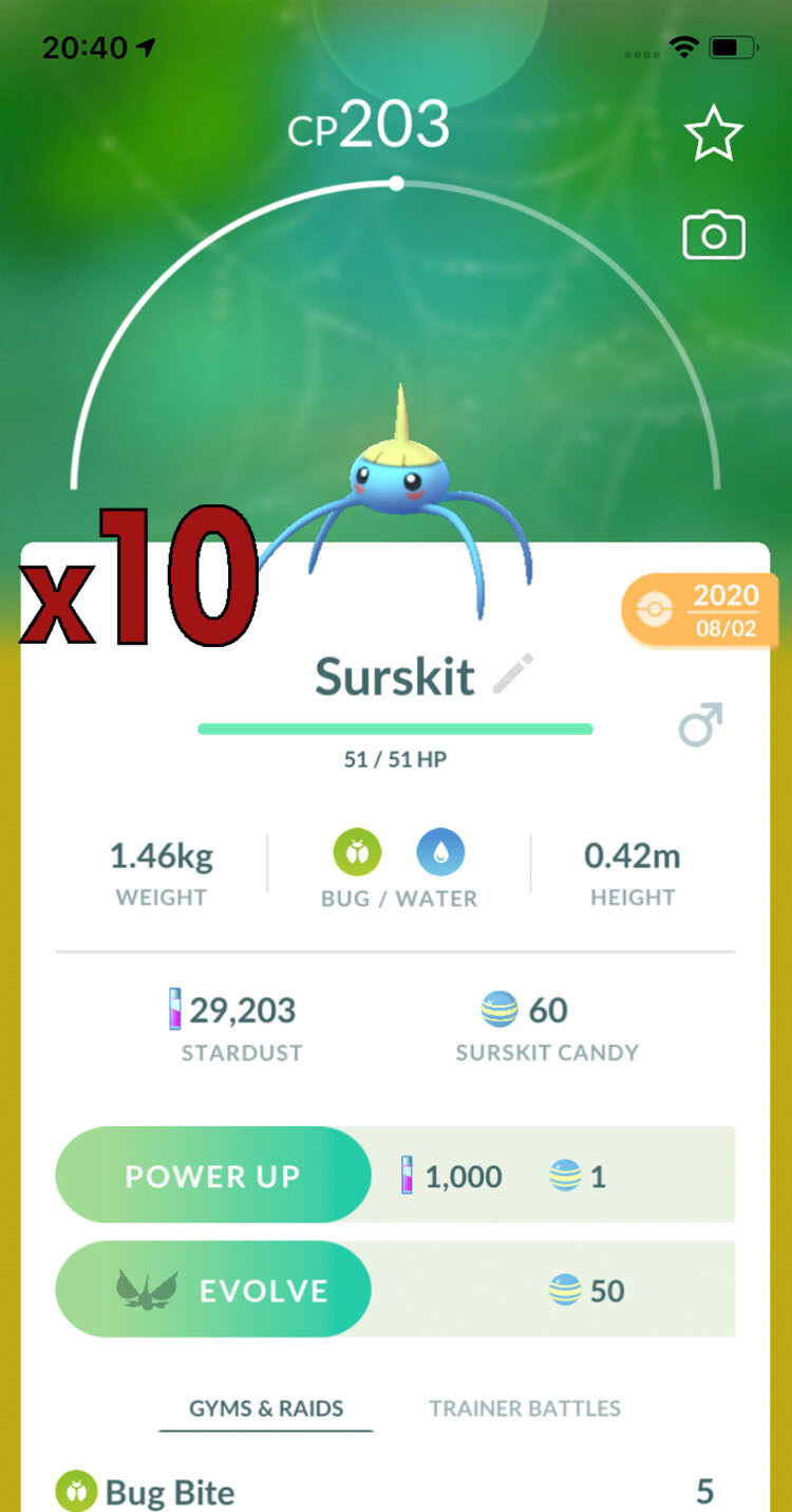 Surskit Trades [x10] - Pokemon GO Trade