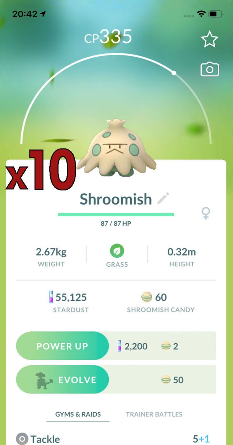 Shroomish Trades [x10] - Pokemon GO Trade