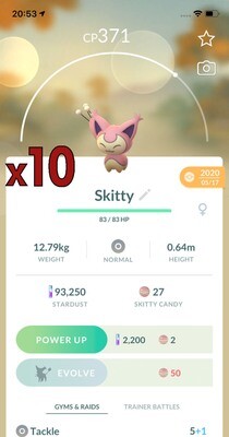 Skitty Trades [x10] - Pokemon GO Trade
