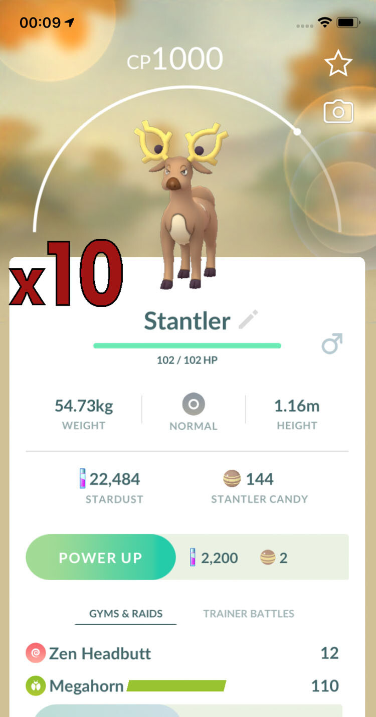 Stantler Trades [x10] - Pokemon GO Trade