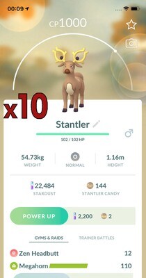 Stantler Trades [x10] - Pokemon GO Trade