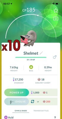 #616 - Shelmet Trades [x10] - Pokemon GO Trade