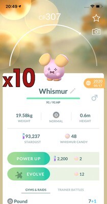 Whismur Trades [x10] - Pokemon GO Trade