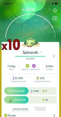 Spinarak Trades [x10] - Pokemon GO Trade