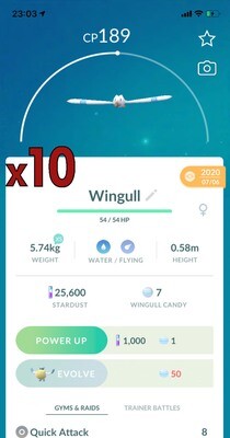 Wingull Trades [x10] - Pokemon GO Trade