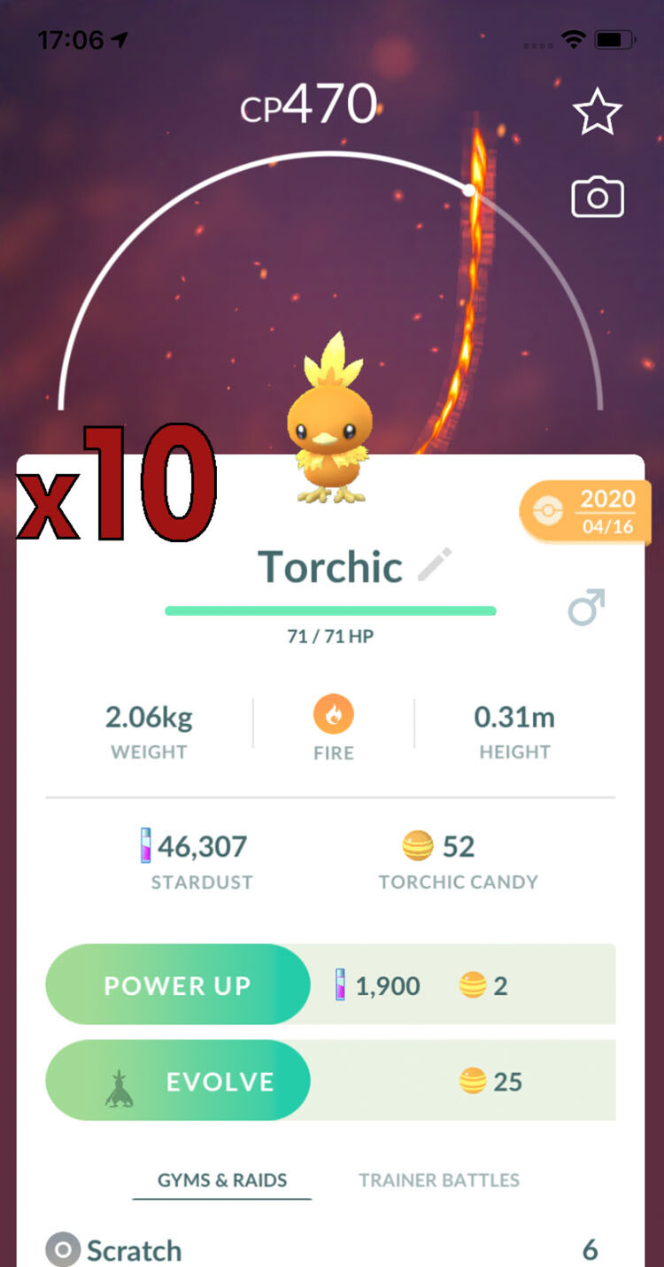 #255 - Torchic Trades [x10] - Pokemon GO Trade