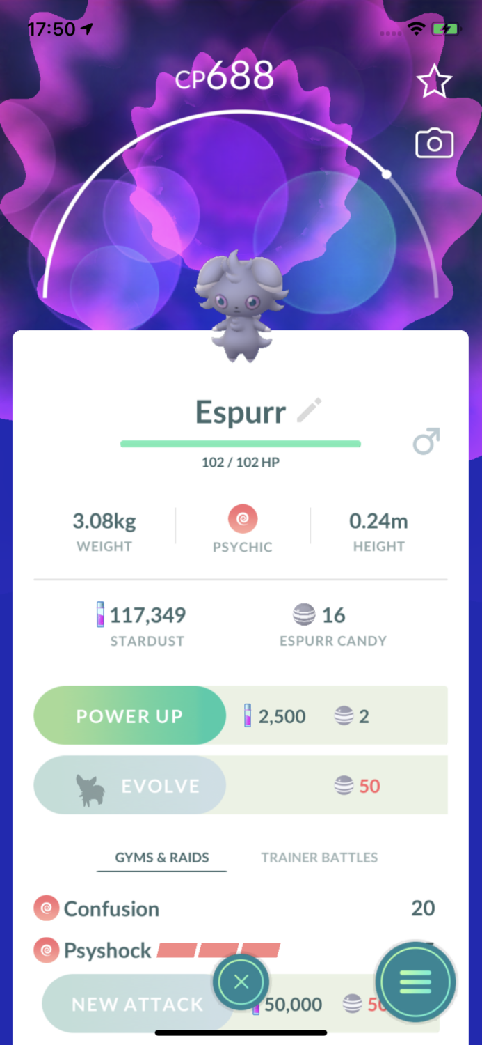 Espurr Trade - Pokemon GO Trade