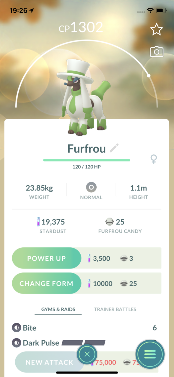 Furfrou Dandy Trim Trade - Pokemon GO Trade