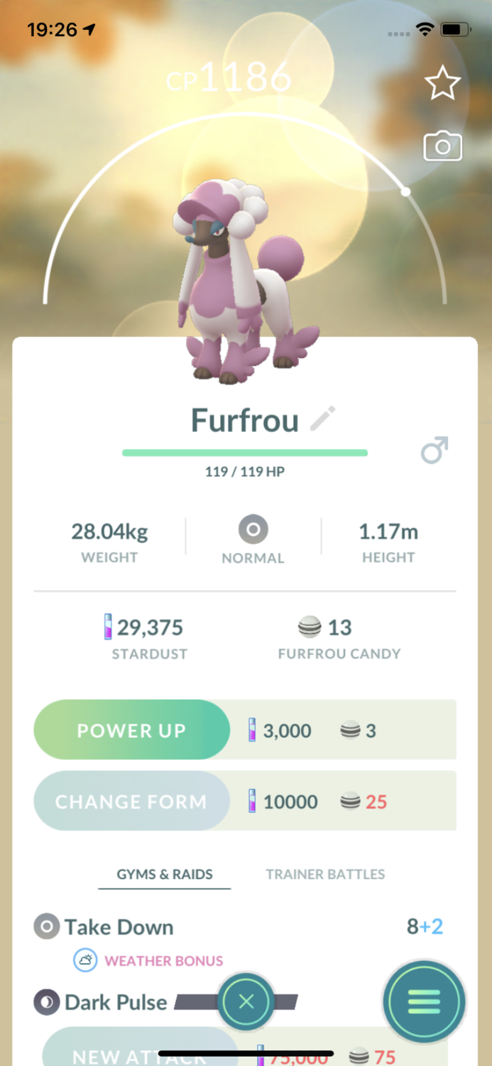 Furfrou Matron Trim Trade - Pokemon GO Trade