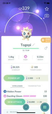 Togepi with Flowers Trade - Pokemon GO Trade