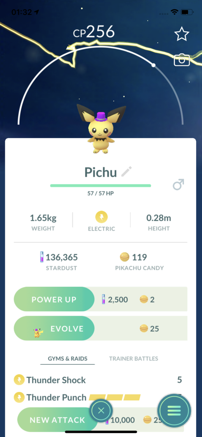 Pichu Party Hat (Pink) Trade - Pokemon GO Trade