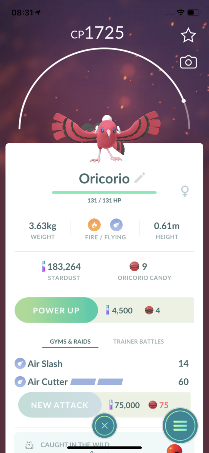 Oricorio Baile Style Trade - Pokemon GO Trade