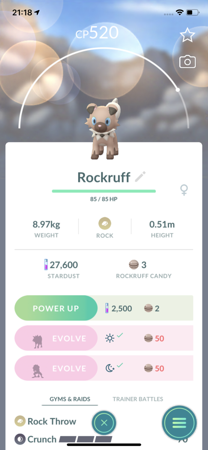 Rockruff Trade - Pokemon GO Trade