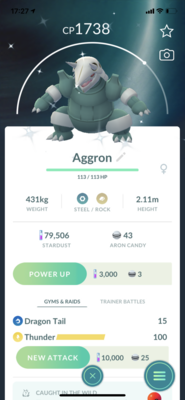 Shiny Aggron Trade - Pokemon GO Trade