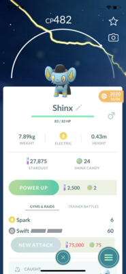 Shinx with Hat Trade - Pokemon GO Trade