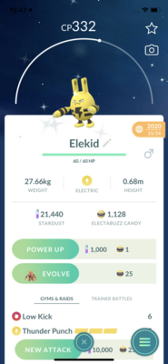 Shiny Elekid Trade - Pokemon GO Trade