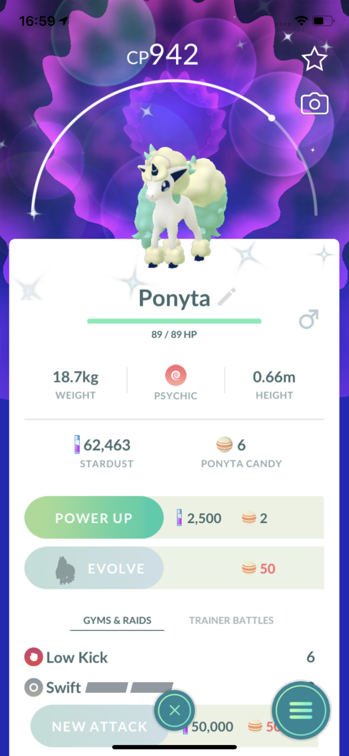 Shiny Galarian Ponyta Trade - Pokemon GO Trade
