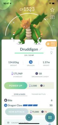 Shiny Druddigon Trade - Pokemon GO Trade