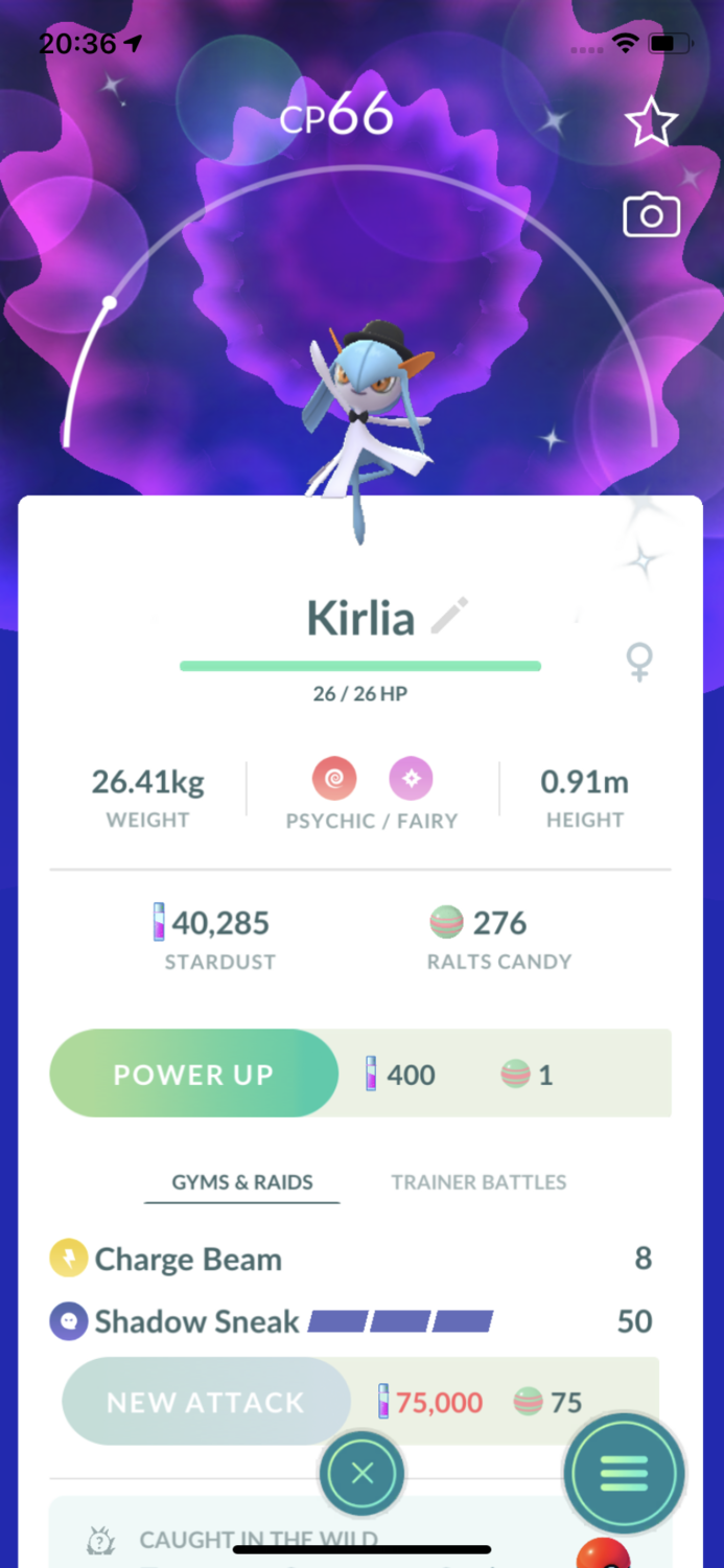 Shiny Kirlia Fashion Week Trade - Pokemon GO Trade