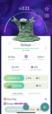 Shiny Grimer Trade - Pokemon GO Trade