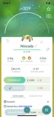 Shiny Nincada Trade - Pokemon GO Trade