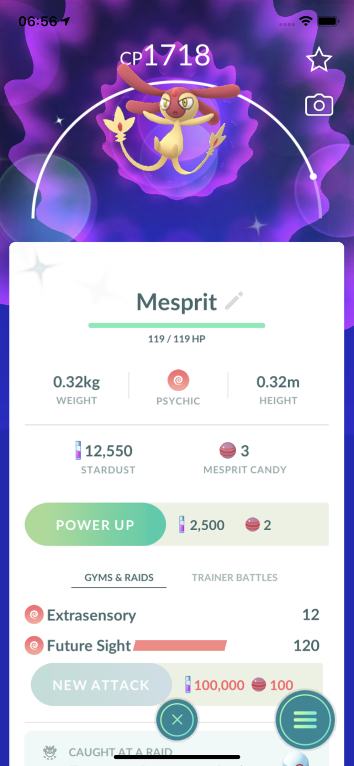 Shiny Mesprit Trade - Pokemon GO Trade