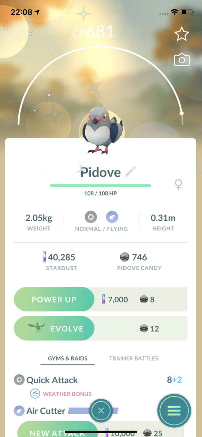 Shiny Pidove Trade - Pokemon GO Trade